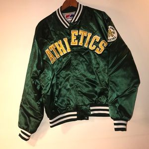 Oakland Athletics Vintage Satin Bomber!
